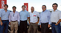 De izq. a der. Andrés, Martín y Germán Soler, Marcos Silva, Gerardo Martínez y Santiago Cassarino