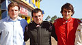 De izq. a der. Germán Soler (Oversil), Eduardo Capel (superturismo) e Ignacio Abelenda (superescarabajos)