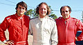 De izq. a der. Ignacio Abelenda (superescarabajos), Daniel Ferra (superturismo) y Fernando Del Prestito (superescarabajos).