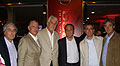 Autoridades de Sevel Uruguay: Daniel García (izq.) Gerente de Repuestos; Carlos López, Gerente de Ventas; Juan Carlos Gorini, Presidente; Doménico Cappelli, Director General, con representantes de APUM: Mario Rosa, El Observador y Nelson Vicente, Vértigo y El País.