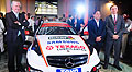 Carlos Bustin, director de Autolider; Gianni Bordoli, responsable de Mercedes-Benz Premium Race y Alvaro Faropa, director de AUVO