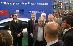 Geely inaugura su fabricación en Uruguay