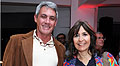 Carlos Gonzalez y María Fernandez, directora de RP del Hotel Conrad Casino y Resort Punta del Este