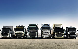 Línea de camiones Volvo