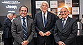 Presidente, Cdor. Juan Carlos Gorini; Director General, Lic. Doménico Cappelli y Gerente Chrysler Uruguay, Alberto Gourgues