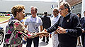 Presidenta de Brasil Dilma Rousseff y Sergio Marchione, CEO mundial de FCA.