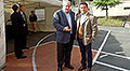 Periodista Jorge Alfaro y Guillermo Báez, responsable de Marketing de Autolider Uruguay